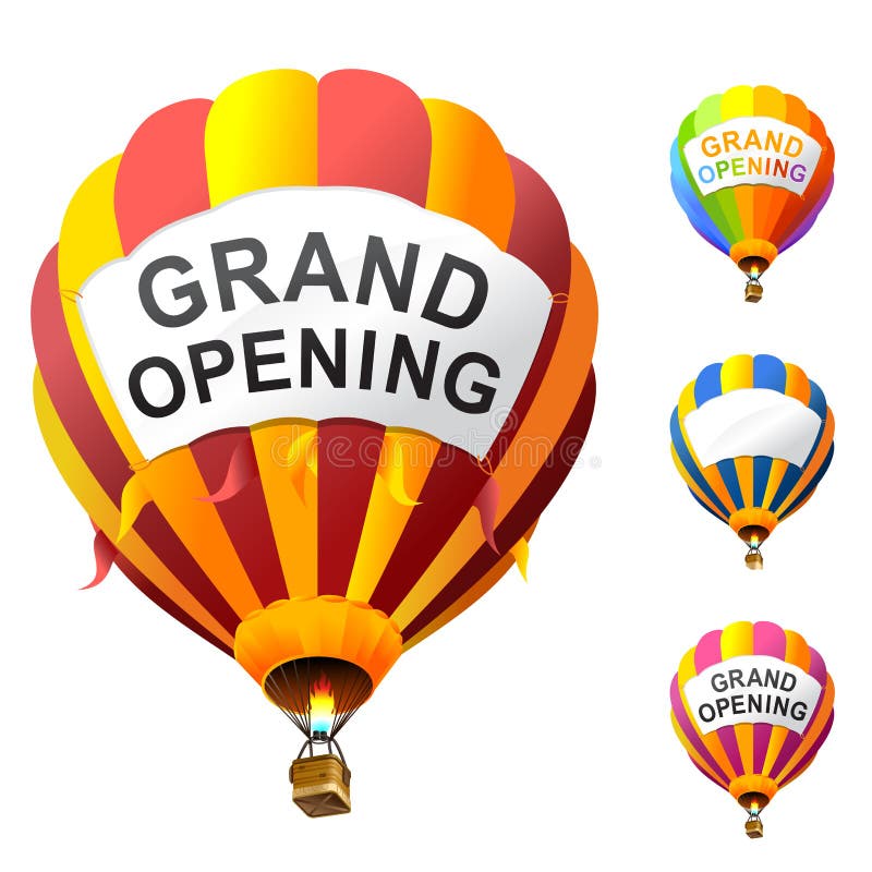 Grand opening stock vector. Illustration of grand, basket - 8900087