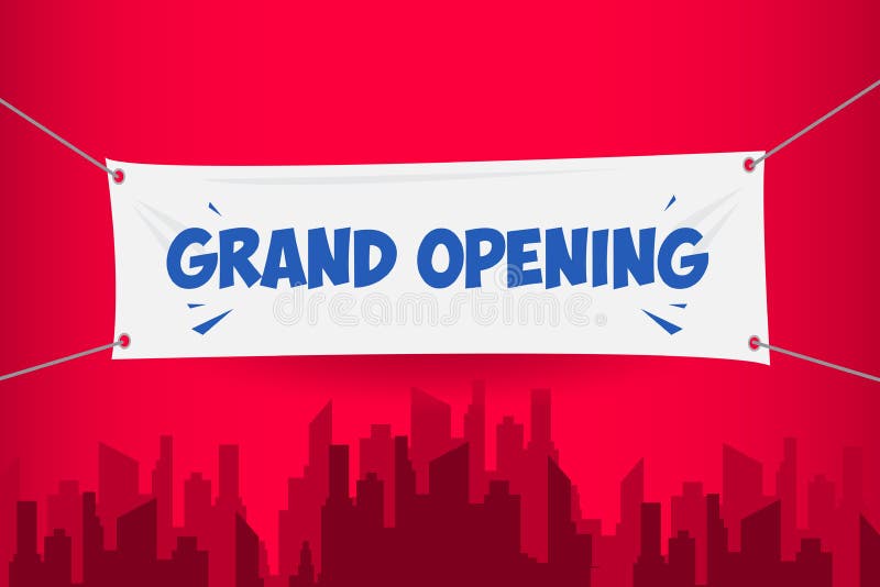 grand opening banner clip art