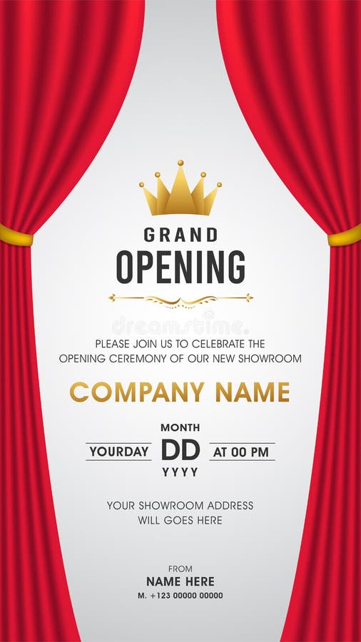 Modern Grand Opening Invitation