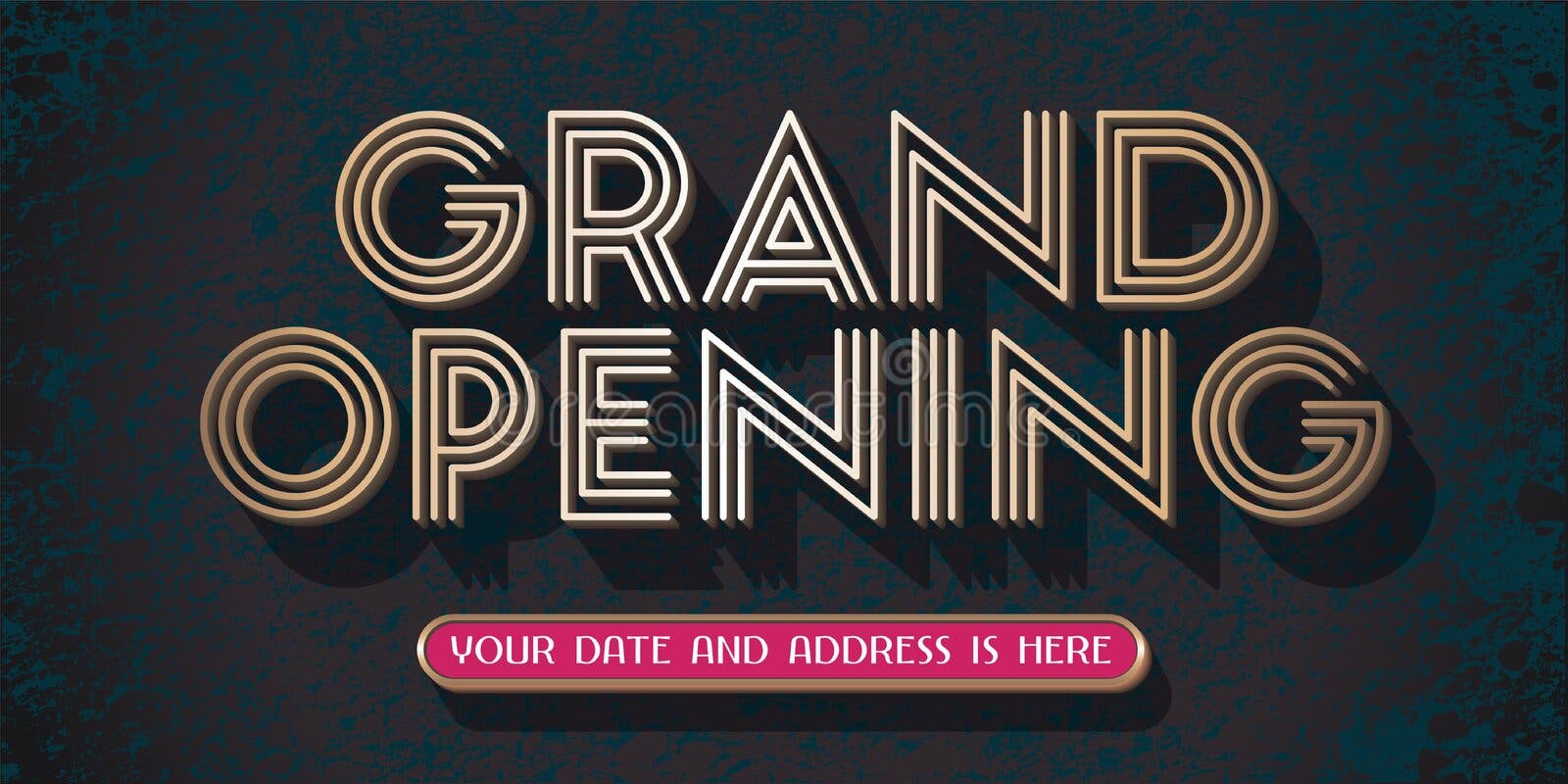 Grand Opening Hanging Banners, Spanish And English Royalty Free SVG,  Cliparts, Vectors, and Stock Illustration. Image 12806924.