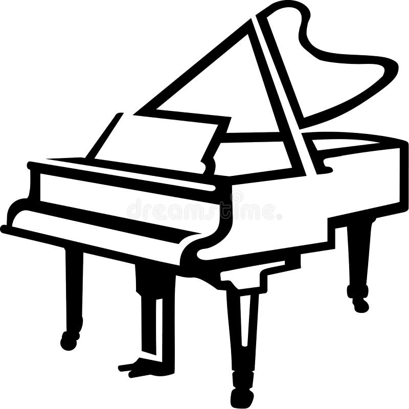 How to Draw a Piano