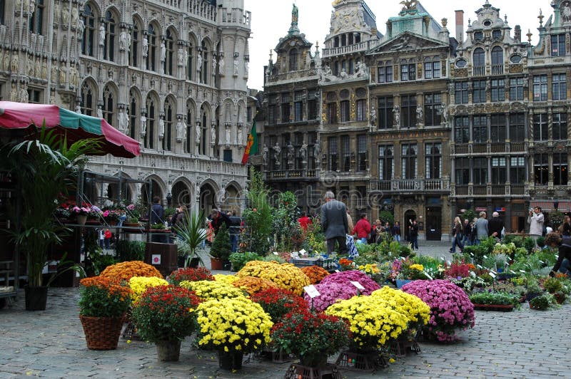 Grand Place in Brussel, België royalty-vrije stock foto Grand Place in Brussel, België royalty-vrije stock foto