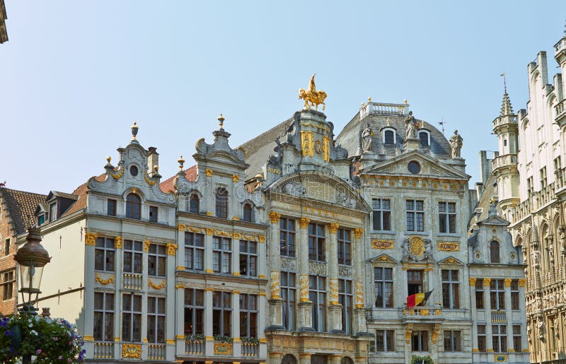 Grand Place a Bruxelles, Belgio luglio immagine stock Grand Place a Bruxelles, Belgio luglio immagine stock