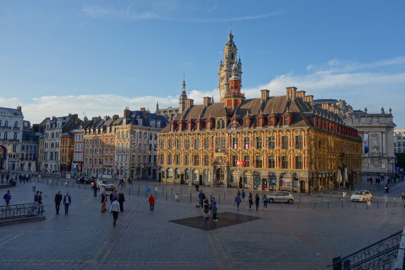 Grand Place General De Gaulle in Lille Editorial Photo - Image of ...