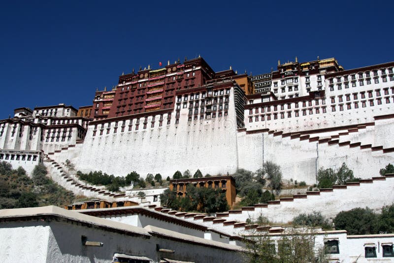 Grand potala palace in Lhasa Tibet China