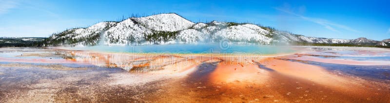 Grand Prismatic, Panorama stock images Grand Prismatic, Panorama stock images