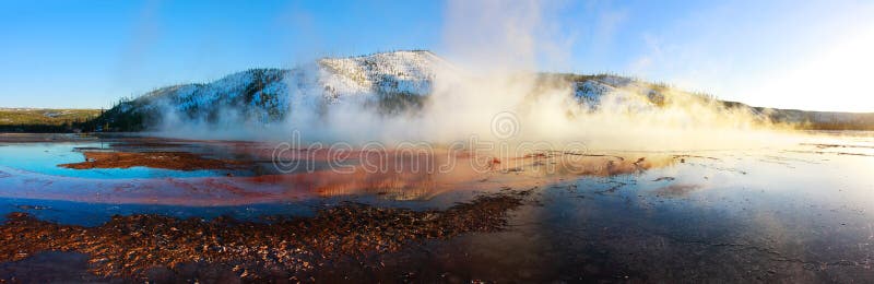 Grand Prismatic Spring Panorama