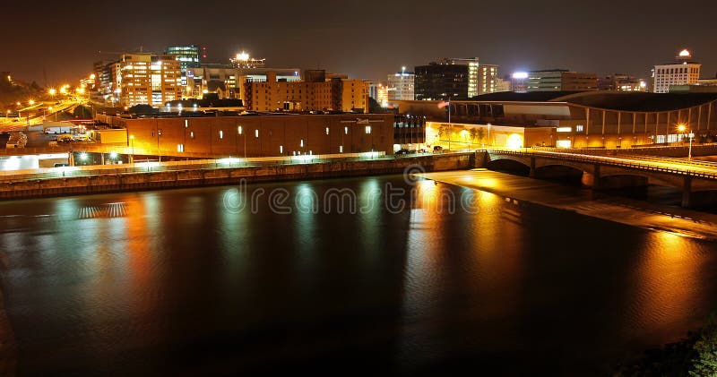 Grand Rapids, MI at night
