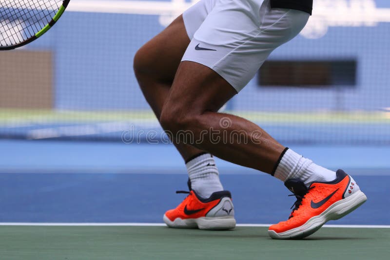 Grand Slam Champion Rafael Nadal of Spain Wears Custom Nike Tennis ...