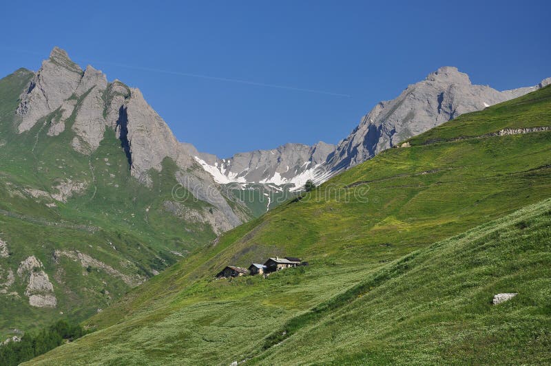 Grand St. Bernard region, Italian Alps, Aosta Valley.