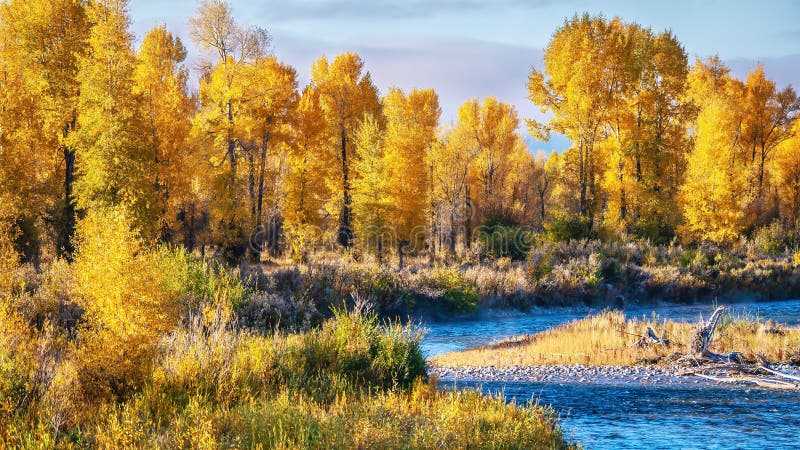 Grand Teton National Park, with autumn colors.