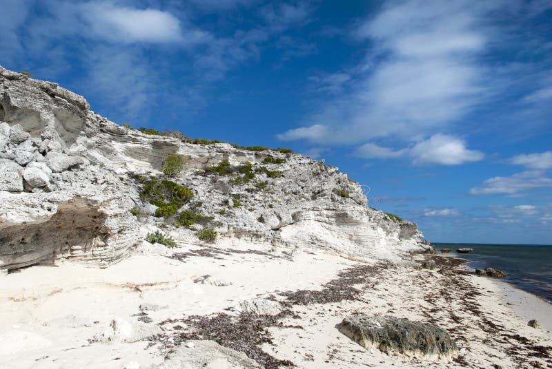 Grand Turk Island Wild Beach Stock Image - Image of shore, sand: 208071523