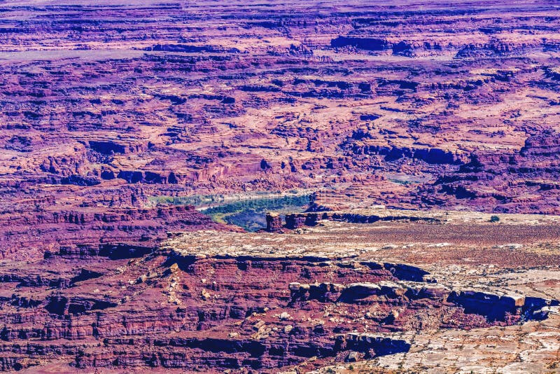 Grand view point over canyonlands national park moab utah obraz royalty free