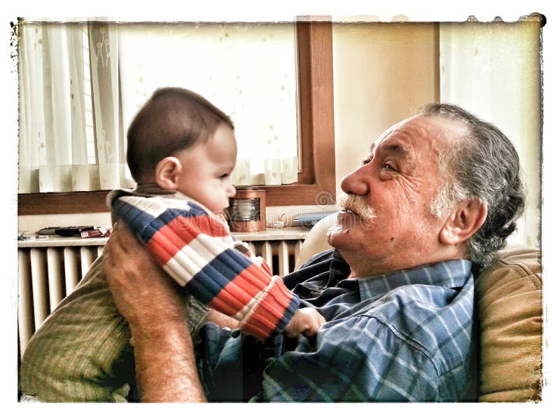Grandchild and grandparent stock photos Grandchild and grandparent stock photos