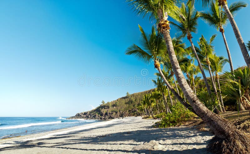 Grande Anse beach, Reunion Island stock image Grande Anse beach, Reunion Island stock image