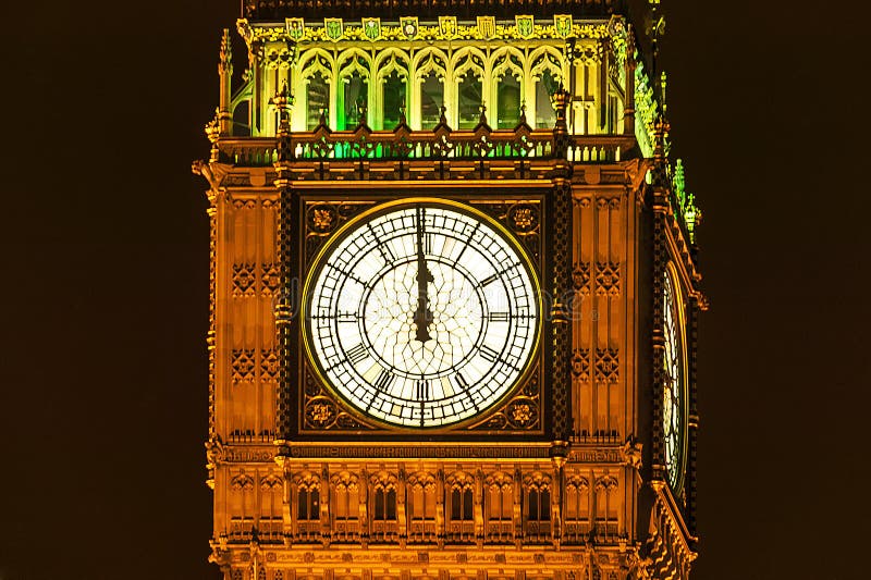 Grande Ben alla mezzanotte immagine stock libera da diritti Grande Ben alla mezzanotte immagine stock libera da diritti