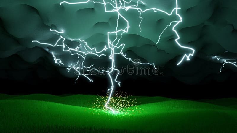 Grande bullone di fulmine illustrazione vettoriale Grande bullone di fulmine illustrazione vettoriale