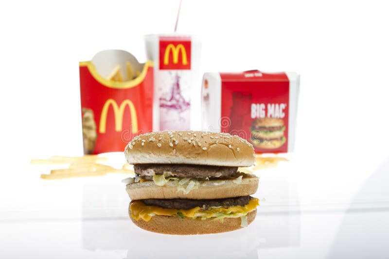 Grande carte de Mac de McDonalds