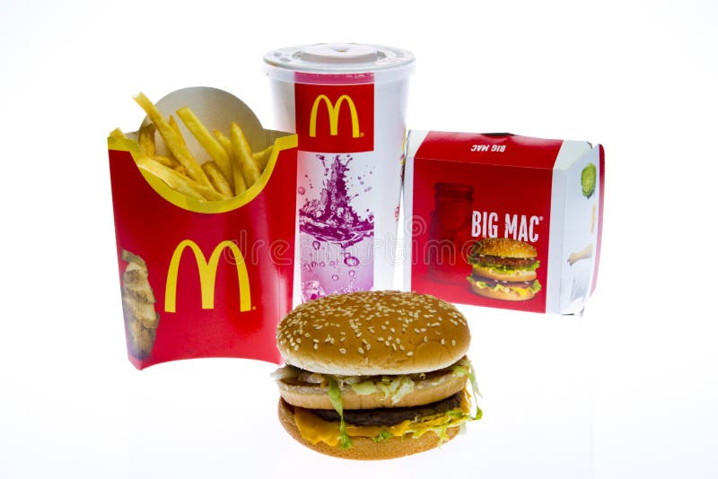 Grande carte du Mac de McDonald