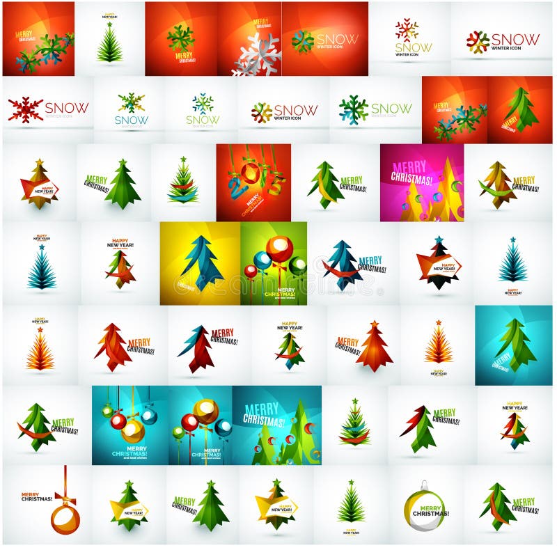 Grande collection méga de cartes de Noël et illustration libre de droits Grande collection méga de cartes de Noël et illustration libre de droits