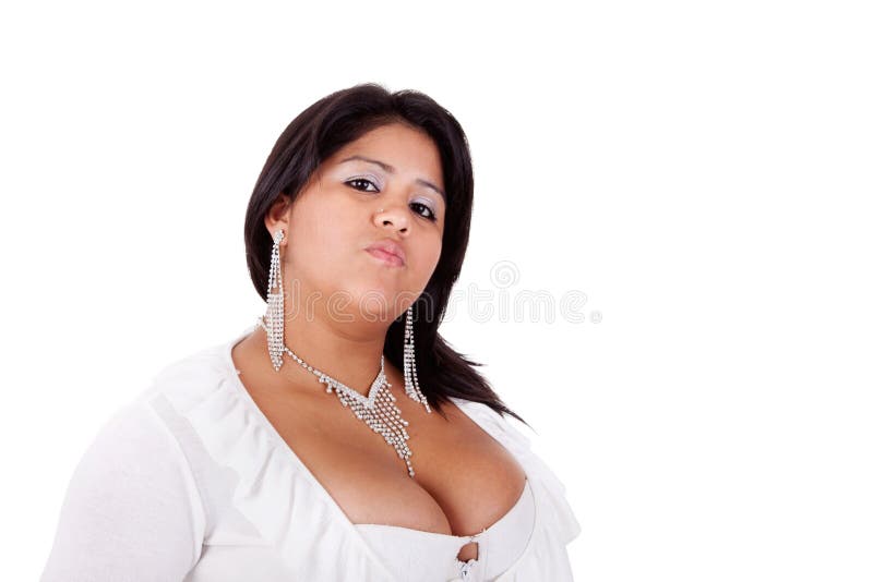 Grande femme latine fâchée photo libre de droits Grande femme latine fâchée photo libre de droits