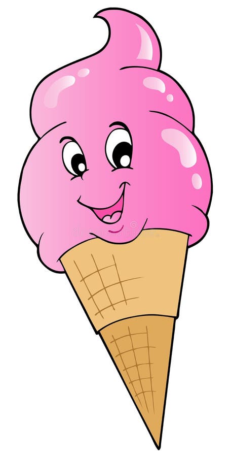 Grande gelato del fumetto illustrazione di stock