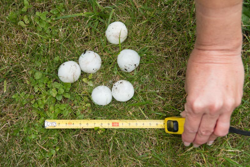 Big Hail after summer storm. Big Hail after summer storm