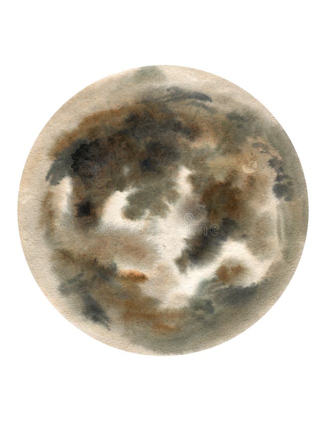Grande illustration de lune d'aquarelle Symbole du nouveau d?but, r?vant, romance, imagination, magie Les couleurs noires et gris illustration libre de droits Grande illustration de lune d'aquarelle Symbole du nouveau d?but, r?vant, romance, imagination, magie Les couleurs noires et gris illustration libre de droits