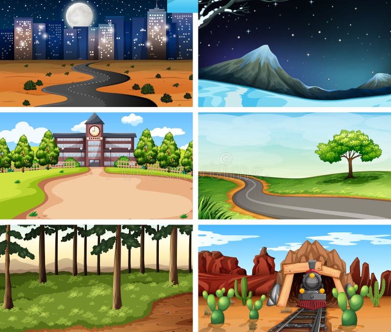 Grande insieme degli ambiti di provenienza differenti illustrazione di stock Grande insieme degli ambiti di provenienza differenti illustrazione di stock