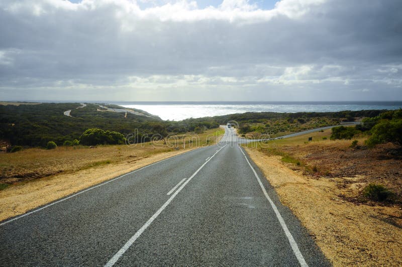 Grande itinerario della strada dell'oceano in Australia fotografia stock