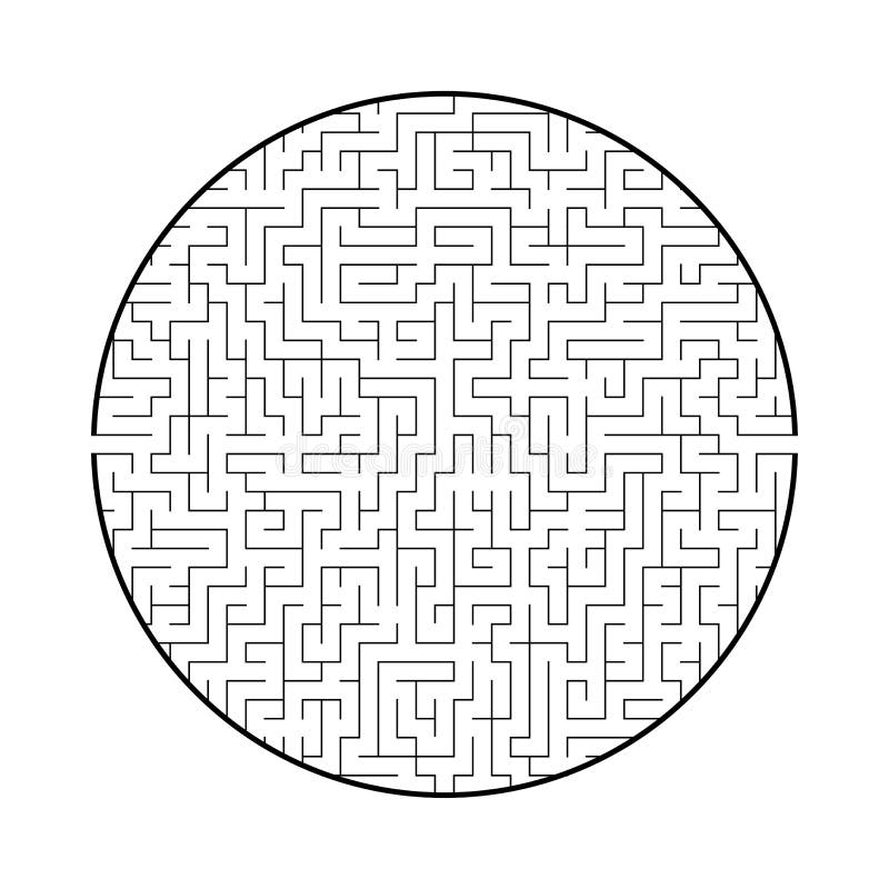 Grande Labirinto Rotondo Difficile Gioco Per I Bambini E Gli Adulti Puzzle Per I Bambini Enigma Del Labirinto Illustrazione Piana Illustrazione Vettoriale Illustrazione Di Illustrazione Labirinto