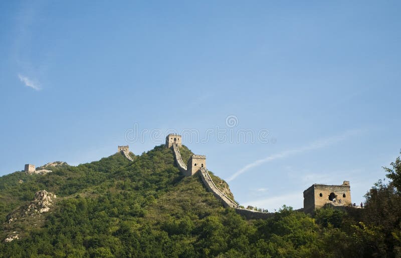 Watch towers on the great wall of china. Watch towers on the great wall of china