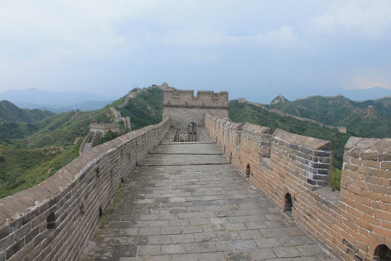 One day I walk the wall of china. One day I walk the wall of china