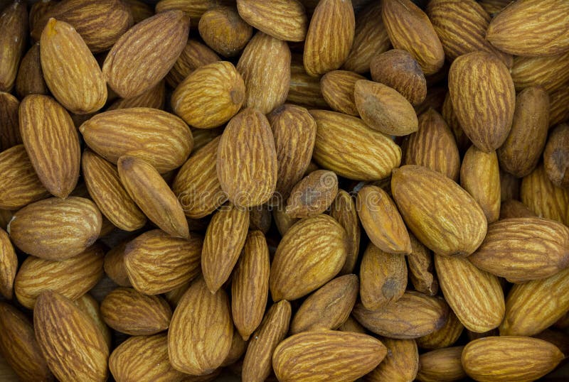 Grande noce deliziosa delle mandorle, base dei dessert e marzapane, base del fondo immagine stock libera da diritti Grande noce deliziosa delle mandorle, base dei dessert e marzapane, base del fondo immagine stock libera da diritti