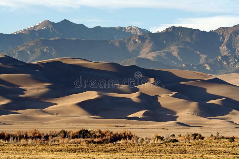 Grande parque nacional de dunas de areia