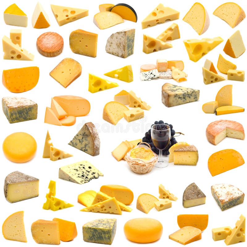 Grande página da coleção do queijo
