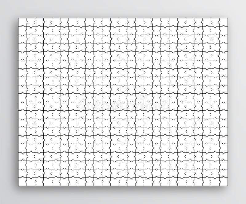 Grande Rede De Corte De Quebra-cabeças. Grande Modelo De Esboço Do Quebra- cabeça Com 500 Detalhes. Esquema Do Jogo De Pensamento Ilustração do Vetor  - Ilustração de preto, vazio: 252946037