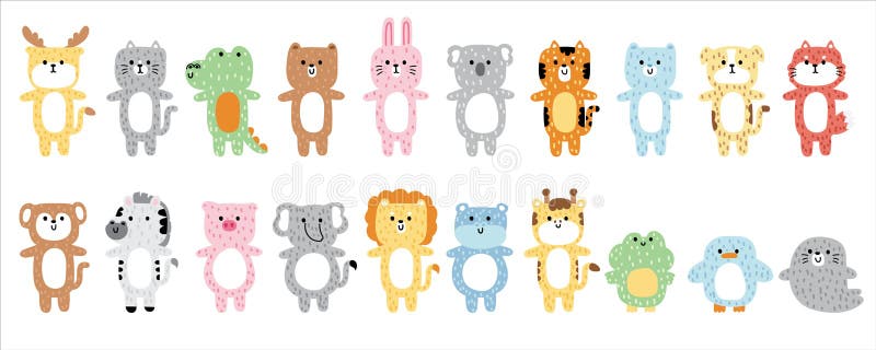 Big set of cute various animals soft hair style design.Zoo.Cartoon character hand drawn.Wild,reptile,pet,farm,rodent animal collection.Kawaii.Vector.Illustration. Big set of cute various animals soft hair style design.Zoo.Cartoon character hand drawn.Wild,reptile,pet,farm,rodent animal collection.Kawaii.Vector.Illustration