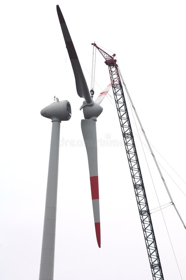 Turbina eólica grande fotografia de stock royalty free