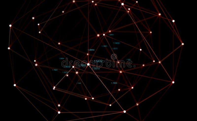 Grandes datos Bloques asociados de información en la red mundial ilustración del vector Grandes datos Bloques asociados de información en la red mundial ilustración del vector