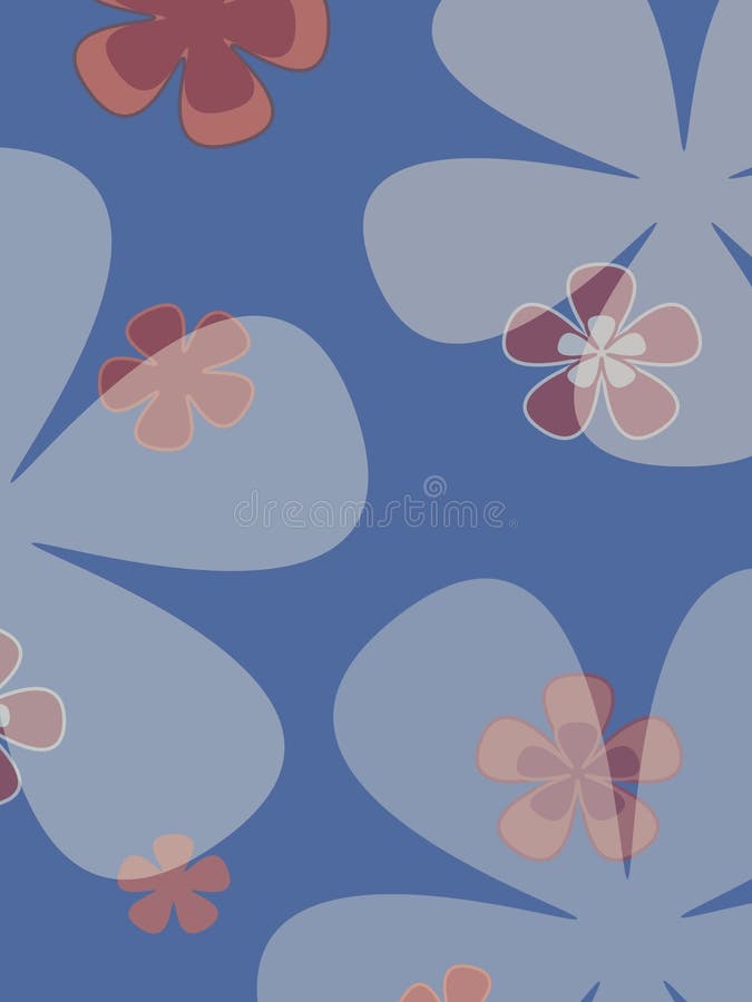 Grandes fleurs illustration libre de droits Grandes fleurs illustration libre de droits