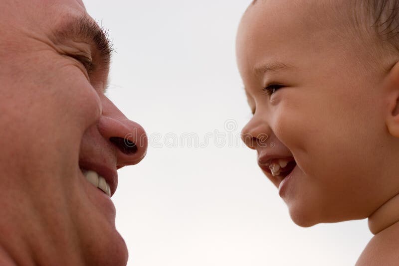 Grandfather and grandchild