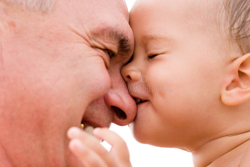 Grandfather and grandchild