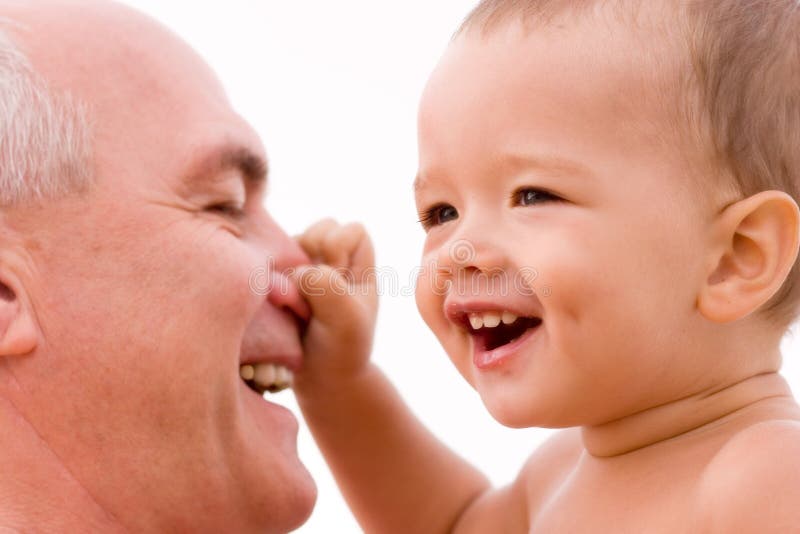 Grandfather and grandchild