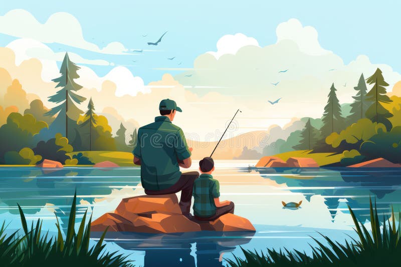 Grandfather Grandson Fishing Stock Illustrations – 65 Grandfather Grandson Fishing  Stock Illustrations, Vectors & Clipart - Dreamstime