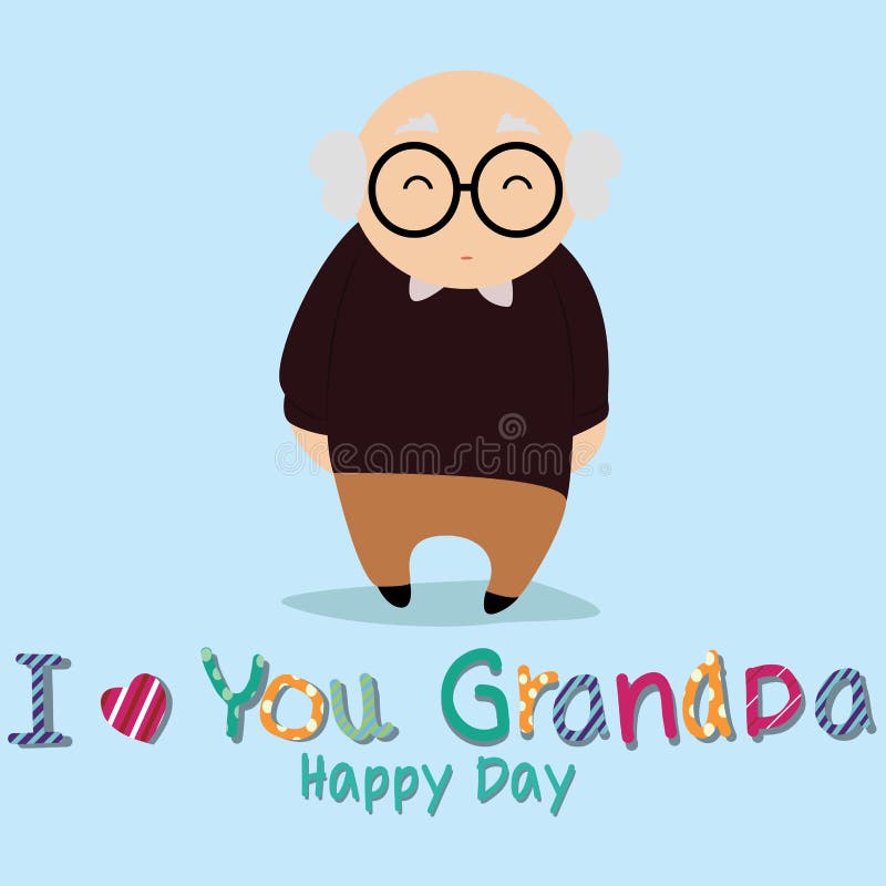 Download I love you grandpa stock vector. Illustration of creative ...