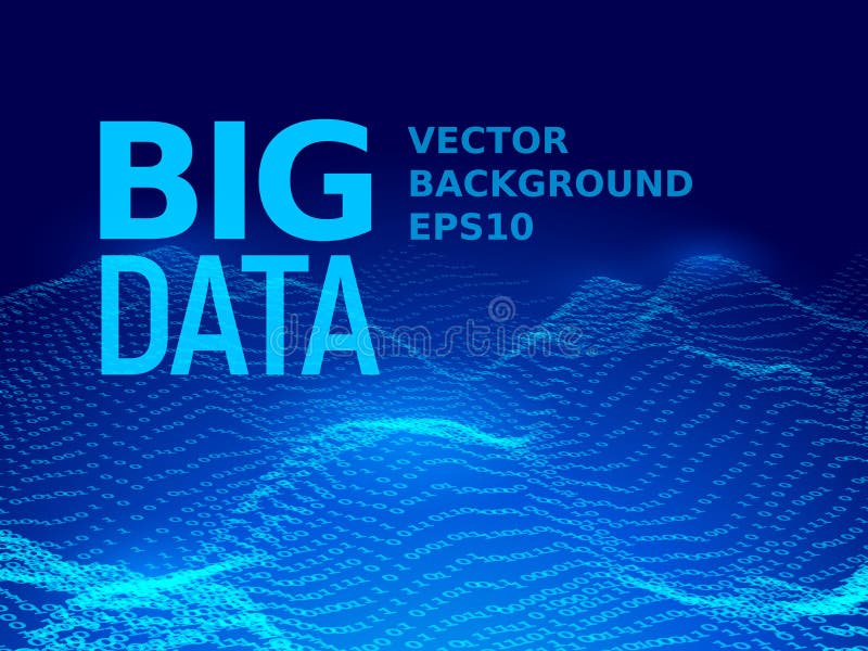 Grandi dati Priorità bassa di codice binario royalty illustrazione gratis