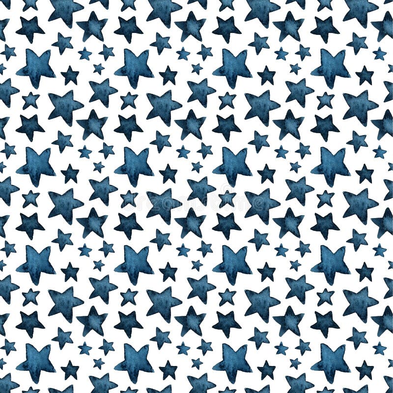 Grandi e piccole stelle blu sveglie, saluto delle stelle Reticolo illustrazione vettoriale Grandi e piccole stelle blu sveglie, saluto delle stelle Reticolo illustrazione vettoriale