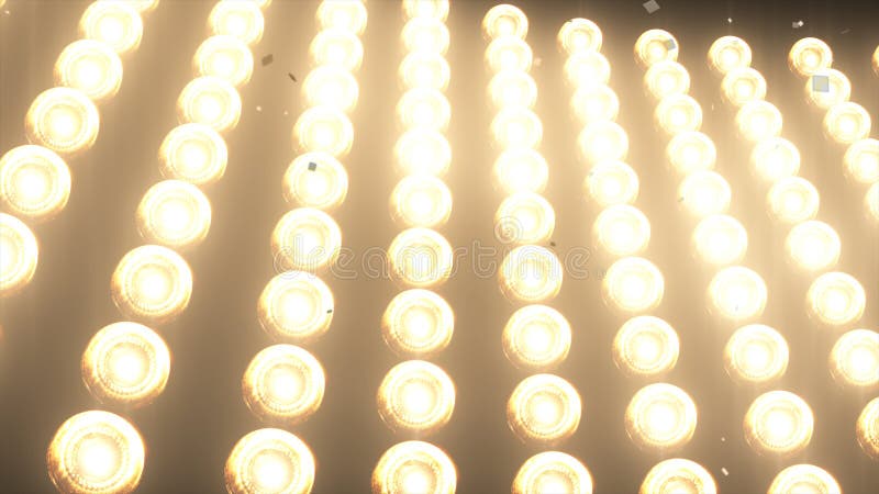 GRANDI luci della parete e coriandoli dorati brillanti di caduta per il partito, modo, promozioni del club di ballo video, animaz fotografia stock GRANDI luci della parete e coriandoli dorati brillanti di caduta per il partito, modo, promozioni del club di ballo video, animaz fotografia stock