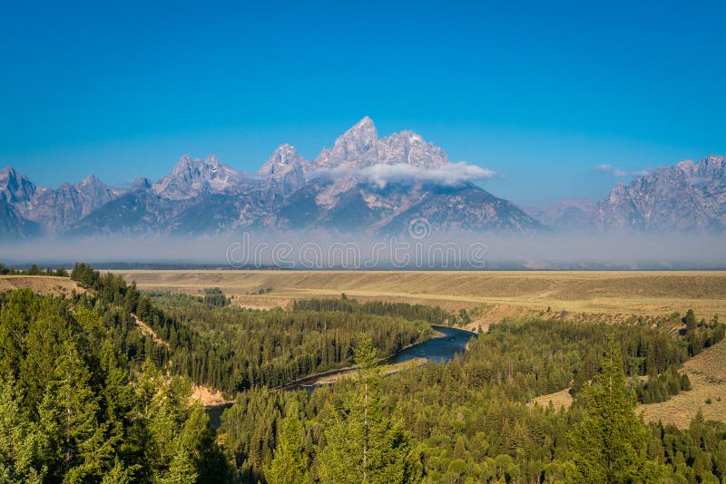 Grandi montagne di Teton fotografia stock Grandi montagne di Teton fotografia stock